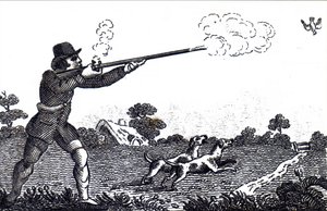 A man shooting partridge by Unbekannt