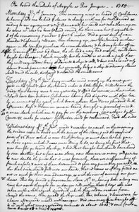 A Page from the Journal of John Newton, 1750-1754, 1965