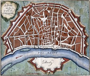 A Plan of the City of Cologne by Unbekannt