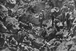 A remarkable war photograph, mined and captured by the British by Unbekannt