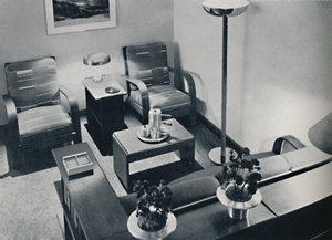 A section of the living-room by Unbekannt