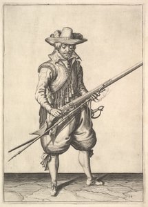 A Soldier Shaking the Powder from the Top of the Pan