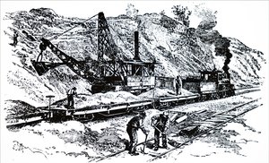 A Steam Excavator by Unbekannt