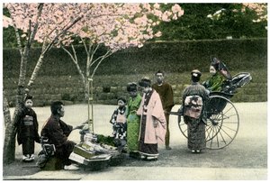 A Street Merchant, Japan, 1904 by Unbekannt