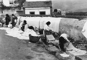 A wayside laundry, Las Palmas, Gran Canaria, Canary Islands, Spain, 20th century
