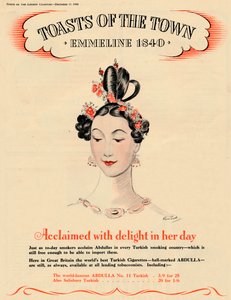 Acclaimed with delight in her day, Toasts of the Town - Emmeline