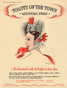 Acclaimed with delight in her day, Toasts of the Town - Lucinda
