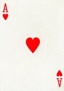 Ace of Hearts from a Deck of Goodall & Son Ltd. Playing Cards