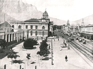 Adderley Street, with the Commercial Exchange and Standard Bank, Cape Town, South Africa, 1895 by Unbekannt