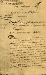 Additional Act to the Constitutions of the Empire, 22 April 1815