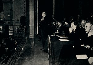 Addressing a Public Meeting at Finsbury Park by Unbekannt