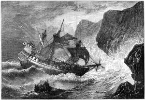 Admiral Somers Runs His Ship Ashore, Bermuda
