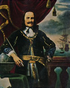 Admiral de Ruyter - Painting by F. Bol
