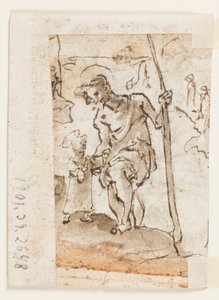 Adoration of the Magi, St. Christopher and Christ Child