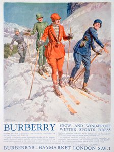 Advert for Burberry Winter Sports Dress