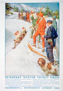 Advert for Burberry winter sports dress, 1928 by Unbekannt