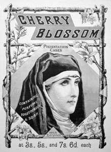 Advert for Cherry Blossom Toiletries
