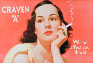 Advert for Craven A Cigarettes by Unbekannt