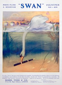 Advert for Swan Fountain Pens, c1906 by Unbekannt