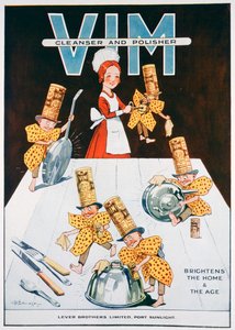Advert for Vim cleanser and polisher, 1919