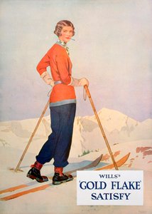 Advert for Wills Gold Flake Cigarettes