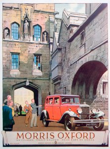 Advert for the Morris Oxford Motor Car, 1930