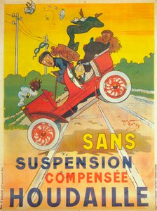Advertisement for Houdaille Car Suspension, c1900 by Unbekannt