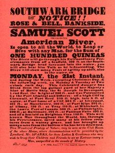 Advertisement for Stunt Shows by Samuel Scott by Unbekannt