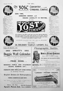 Advertising Page from the King Magazine, December 14, 1901 by Unbekannt