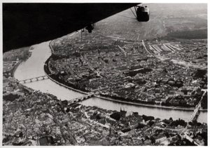 Aerial View of Basel, Switzerland, from a Zeppelin, 1928-1933 by Unbekannt