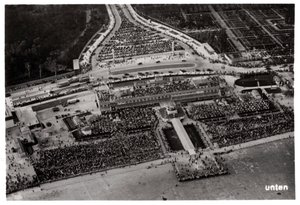 Aerial View of Berlin Tempelhof Airport, Germany, from a Zeppelin, c1931 by Unbekannt