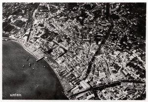 Aerial view of Funchal, Madeira, from a Zeppelin, 1928-1933 by Unbekannt