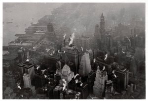 Aerial View of Manhattan, New York City, USA, from a Zeppelin by Unbekannt