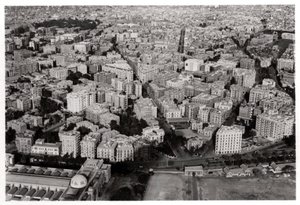 Aerial View of New Cairo, Egypt, from a Zeppelin
