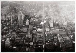 Aerial View of Philadelphia, Pennsylvania, USA, From a Zeppelin, 1928, 1933 by Unbekannt