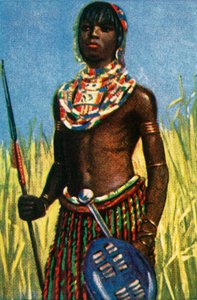 African Warrior, c. 1928 by Unbekannt