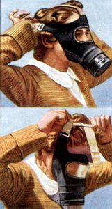 Air Raid Precautions, Cigarette Card, British