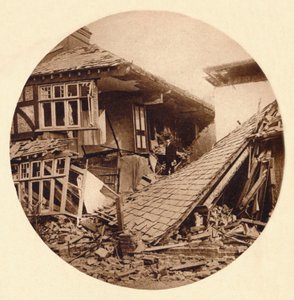 Air raid damage in Croydon by Unbekannt