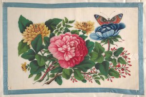 Album Containing Twelve Paintings of Flowers by Unbekannt