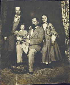 Alexander Herzen with His Children After the Death of His Wife Natalie by Unbekannt