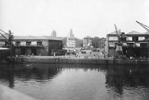 Alexandra Dock, Bombay, India, 1917 by Unbekannt