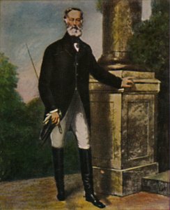 Alfred Krupp - Painting by Grün