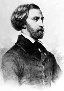 Alfred de Musset (1810-1857) French poet and writer by Unbekannt