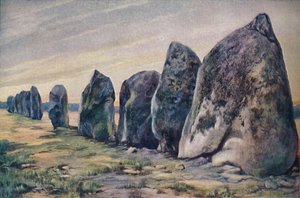 Alignments near Carnac, Brittany, France, c1920