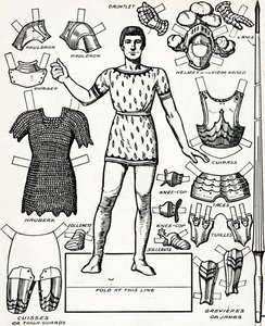 All The Gorgeous Panoply of A Knight with the Various Parts of His Armour