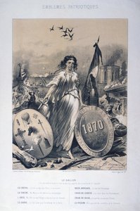 Allegory of French Patriotic Emblems by Unbekannt