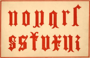Alphabet, Archaic Letters, Lower Case by Unbekannt