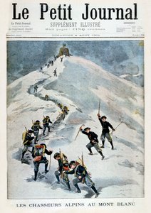 Alpine hunters on Mont Blanc, 1901