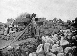 An Algerian Soldier on Sentry Duty, Artois, France by Unbekannt