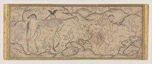 An Emaciated Horse Led by His Master, late 16th century by Unbekannt
